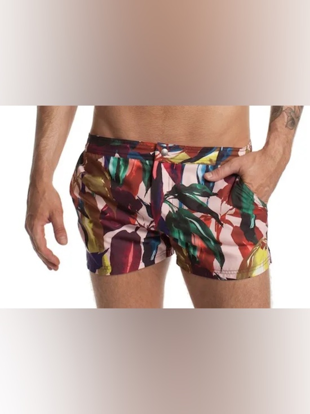 Mr. Turk Swim Trunks multicolor Shorts lined mens-30